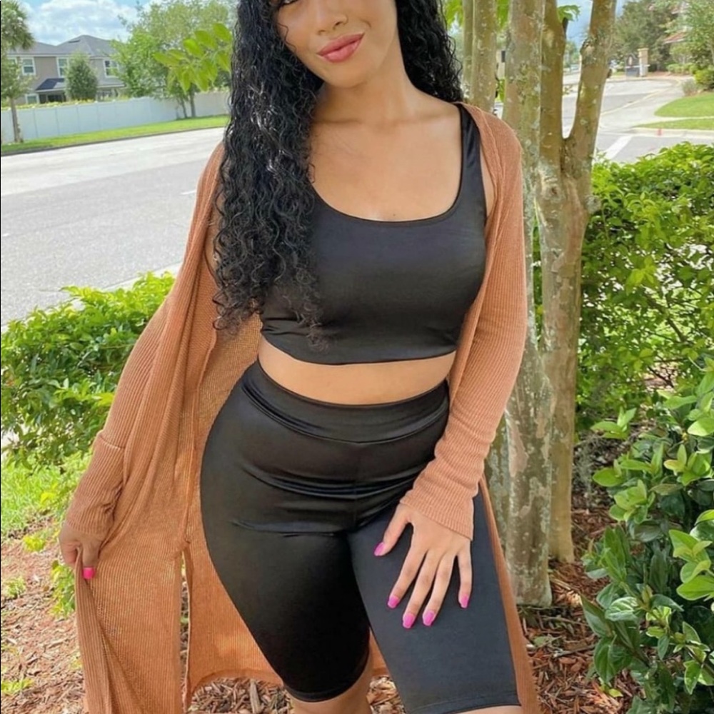 Biker shorts set